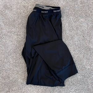 Marmot BaseLayer Tights Pants Men Size XL Black Ski Snowboarding Polyester,
